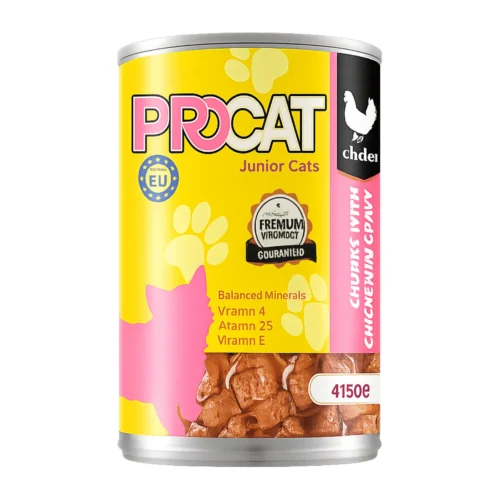 PROCAT Chicken in Gravy Junior Cats Wet Food Cans 415g