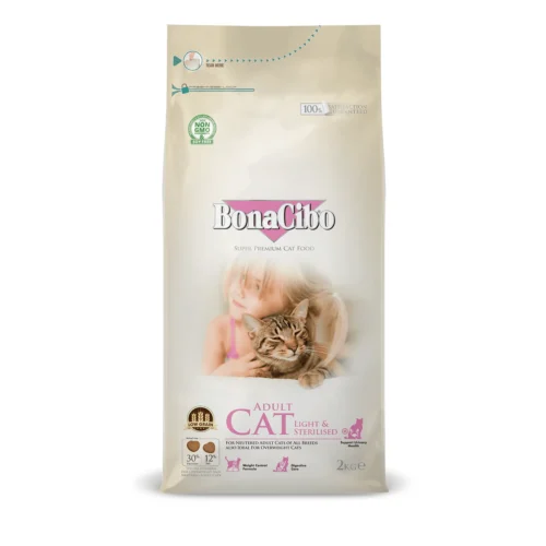 Bonacibo Adult Cat Light & Sterilized Chicken 2KG