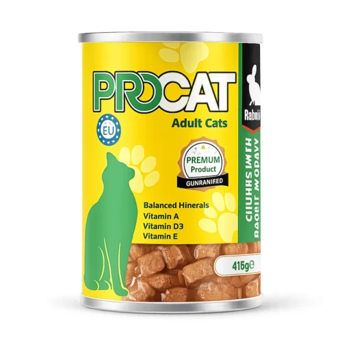 PROCAT for Adult Cats – Rabbit Chunks in Gravy 415G