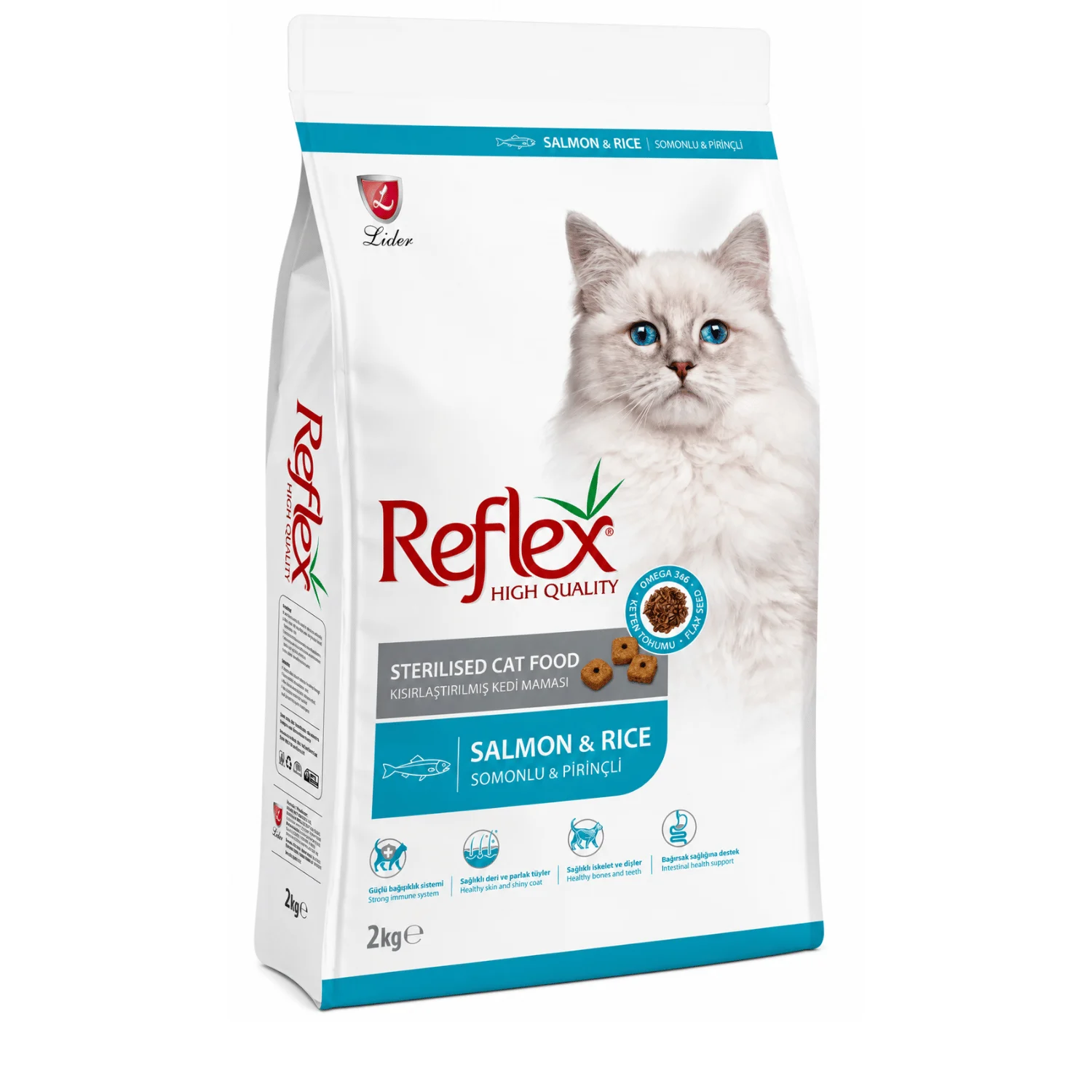 Reflex Sterilised Cat Dry Food with Salmon & Rice 2KG